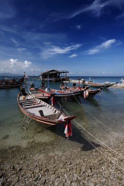 Tayland, koh phangan (Samui Adası), yerel balıkçı tekneleri