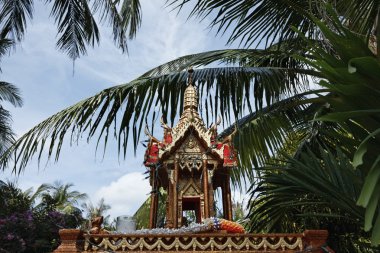 Tayland, koh phangan, küçük Budist tapınağı