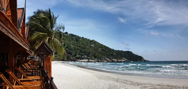 stock image Thailand, Koh Phangan, panoramic view of a beach