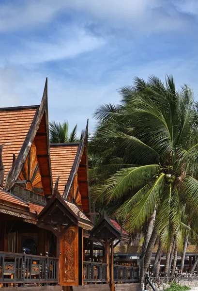 Thailand, Koh Phangan, resort on the beach — Stock Photo, Image