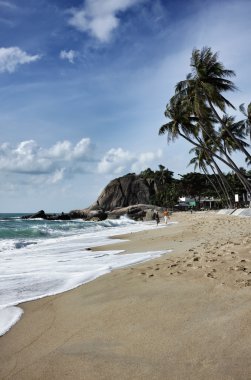 Tayland, koh samui (samui Adası), sahilde yürümek çift