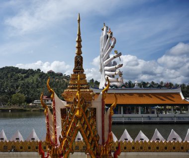 Tayland, koh samui (samui Adası), plai laem Budist tapınağı (wat plai lae