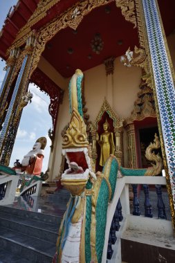 Tayland, koh samui (samui Adası, plai laem Budist tapınağı (wat plai laem