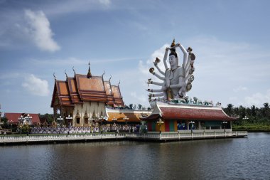 Tayland, koh samui (samui Adası), plai laem Budist tapınağı (wat plai lae