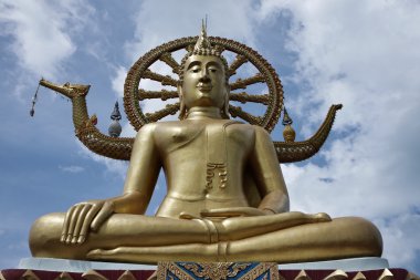 Tayland, koh samui (samui Adası), phra yai Budist tapınağı (wat phra yai)