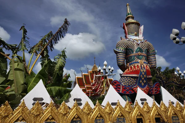 Thaiföld, koh samui (samui sziget), plai laem buddhista templom (wat plai Tamás — Stock Fotó