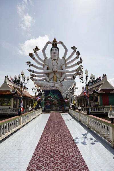 Tajlandia, koh samui (wyspie samui), plai laem buddyjskiej świątyni (wat plai lae — Zdjęcie stockowe