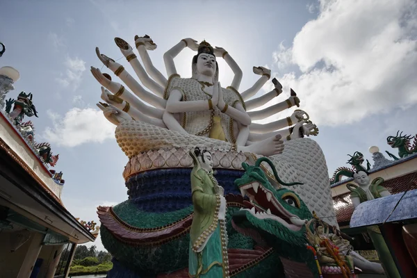 태국, 코 사무이 (samui 섬), 플라이 렘 불교 사원 (wat 플라이 래 — 스톡 사진
