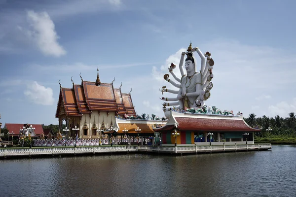 Thajsko, koh samui (ostrov samui), plai laem buddhistický chrám (wat plai lae — Stock fotografie