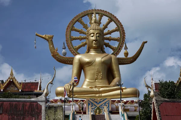 Tayland, koh samui (samui Adası), phra yai Budist tapınağı (wat phra yai) — Stok fotoğraf