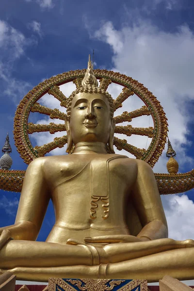 Tajlandia, koh samui (wyspie samui), phra yai buddyjskiej świątyni (wat phra yai) — Zdjęcie stockowe