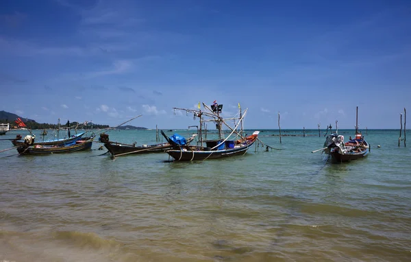 Tayland, koh samui (samui Adası), yerel balıkçı tekneleri — Stok fotoğraf