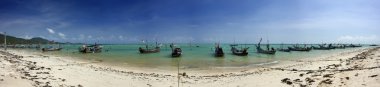 Tayland, koh samui (samui Adası), yerel balıkçı tekneleri manzarayı bir