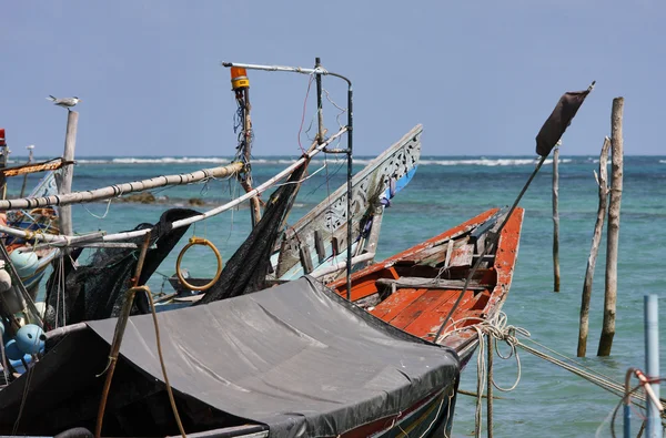 Thailand, Koh Samui (Samui Island), view of local fishing boats a — Stock Photo, Image