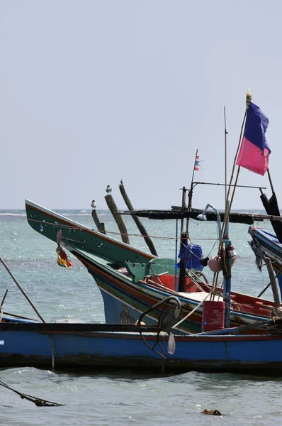 Tailândia, Koh Samui (Samui Island), vista de barcos de pesca locais a — Fotografia de Stock