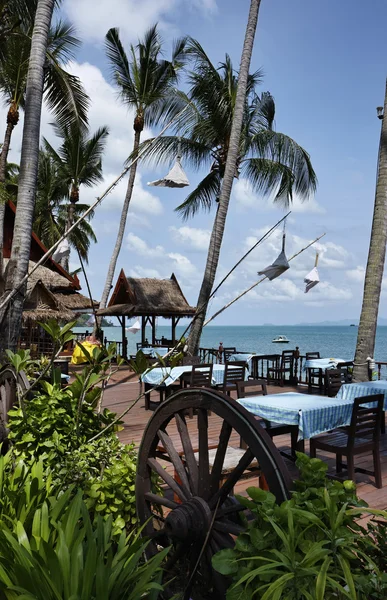 Tajlandia, koh samui (wyspie samui), restauracja na plaży — Zdjęcie stockowe