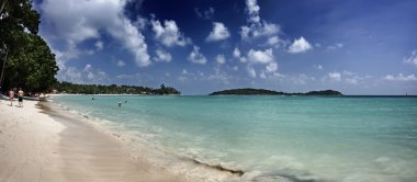 Tayland, koh samui (samui Adası), panoramik plaj