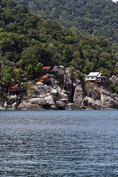 stock image Thailand, Koh Nangyuan (Nangyuan Island), view of a resort on the rocks of the island