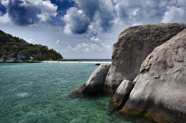 Tayland, koh nangyuan (nangyuan ada), ada manzarası