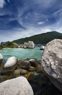 Tayland, koh nangyuan (nangyuan ada), ada manzarası