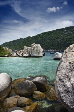 Tayland, koh nangyuan (nangyuan ada), ada manzarası