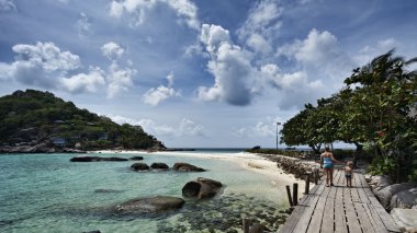 Tayland, koh nangyuan (nangyuan ada), ada manzarası