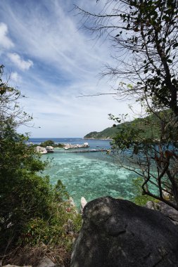 Tayland, koh nangyuan (nangyuan ada), ada manzarası