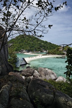 Tayland, koh nangyuan (nangyuan ada), ada manzarası