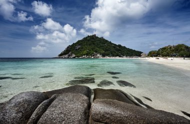 Tayland, koh nangyuan (nangyuan ada), ada manzarası