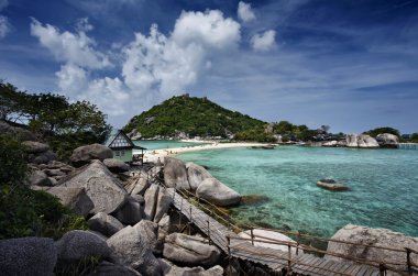 Tayland, koh nangyuan (nangyuan ada), ada manzarası