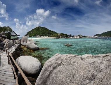 Tayland, koh nangyuan (nangyuan ada), ada manzarası