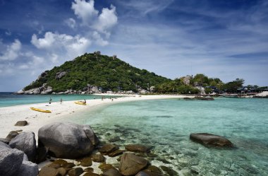 Tayland, koh nangyuan (nangyuan ada), ada manzarası