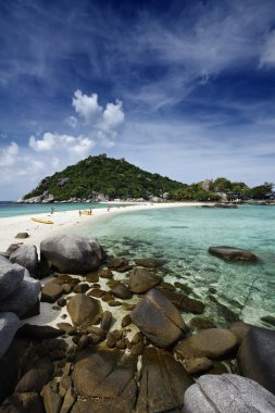 Tayland, koh nangyuan (nangyuan ada), ada manzarası