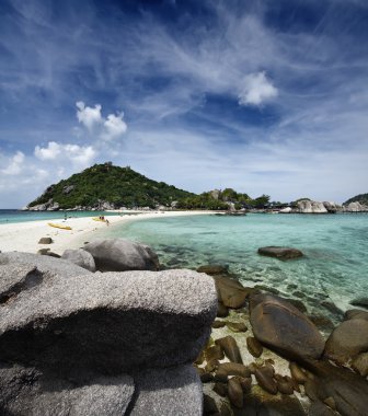 Tayland, koh nangyuan (nangyuan ada), ada manzarası