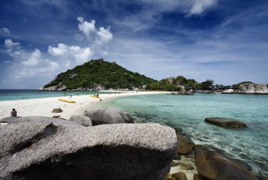 Tayland, koh nangyuan (nangyuan ada), ada manzarası