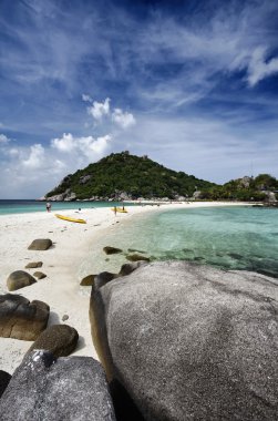 Tayland, koh nangyuan (nangyuan ada), ada manzarası