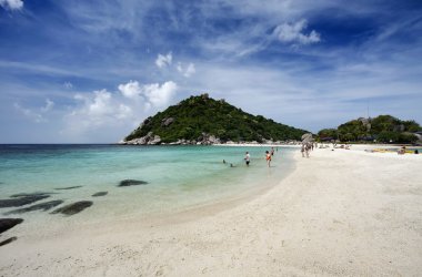 Tayland, koh nangyuan (nangyuan ada), ada manzarası