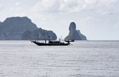 Tayland, mu koh angthong ulusal deniz parkı, yerel balıkçı tekneleri