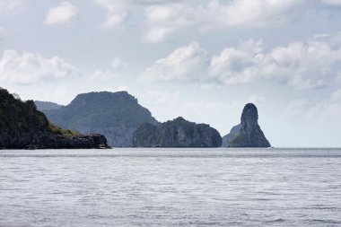 Tayland, mu koh angthong ulusal deniz parkı, yerel balıkçı tekneleri