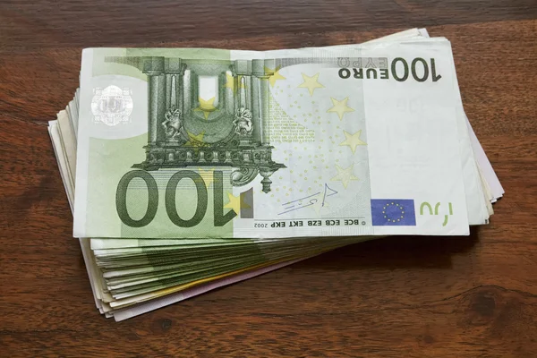 Contas de euro, dinheiro — Fotografia de Stock