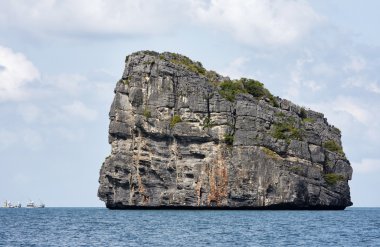 Tayland, mu koh angthong ulusal deniz parkı, yerel balıkçı tekneleri