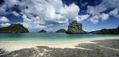 Tayland, mu koh angthong ulusal deniz parkı, panoramik görünüm