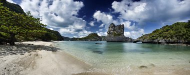 Tayland, mu koh angthong ulusal deniz parkı, panoramik görünüm