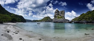 Tayland, mu koh angthong ulusal deniz parkı, turistler Kano