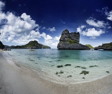 Tayland, mu koh angthong ulusal deniz parkı, turistler Kano