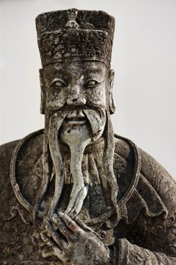 Buddha Tapınağı, eski dini heykel döşeme Tayland, bangkok, pranon wat pho