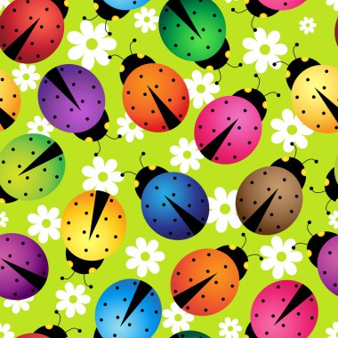 Abstract beetles clipart