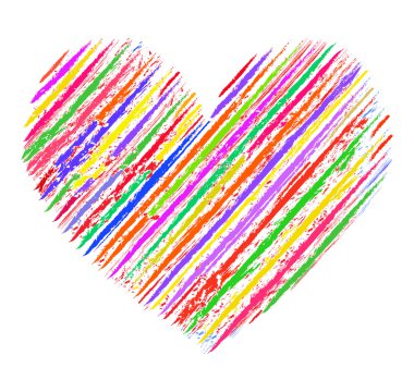 Colors of love clipart