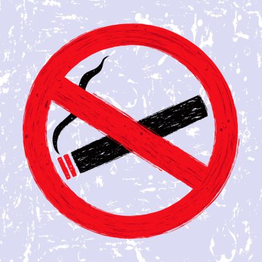 “No smoking” sign clipart