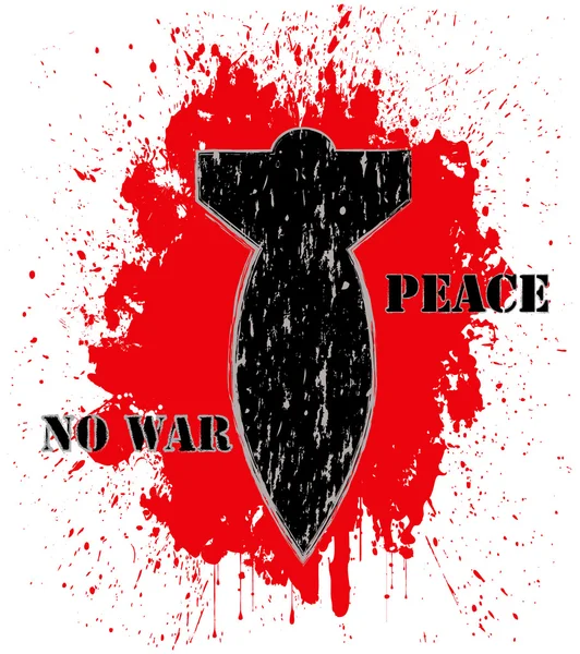"Χωρίς πόλεμο "αφίσα — Διανυσματικό Αρχείο